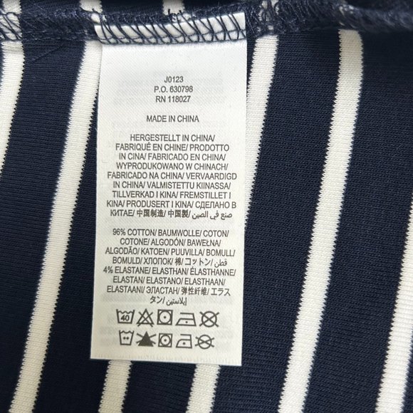 Boden Cotton Tank Top Navy Blue & White Stripe - Picture 10 of 12